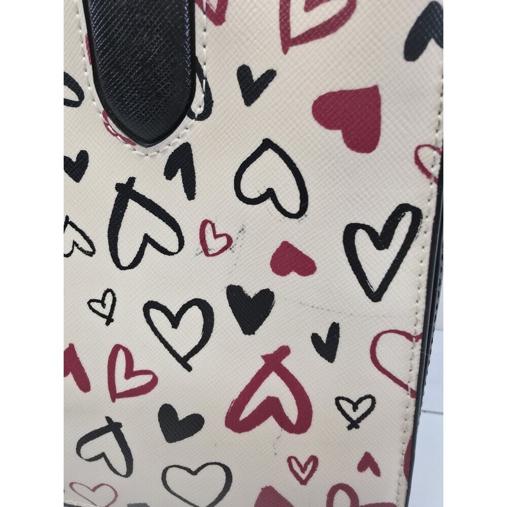 Kate Spade Laurel Way Reese Scribble Hearts Satchel - Picture 3 of 12